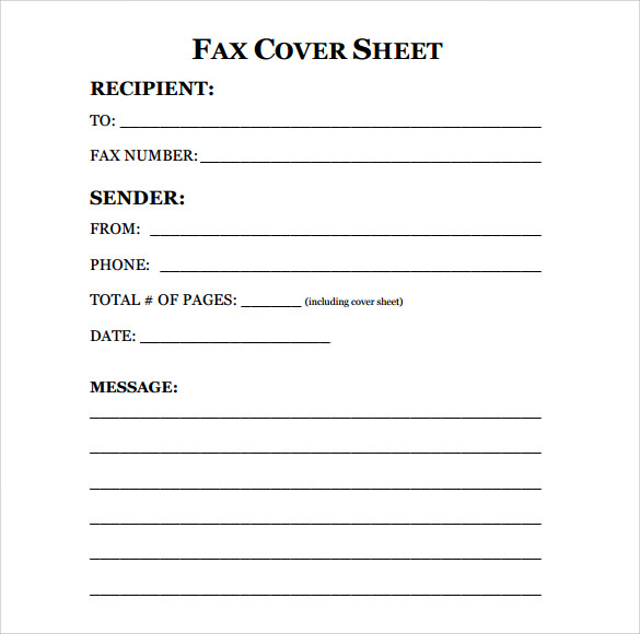 free printable fax cover sheets free fax cover sheet template