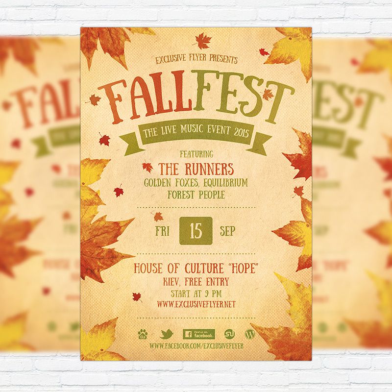 Fall Festival Flyer Template Printable Flyers In Word Fall Fall 