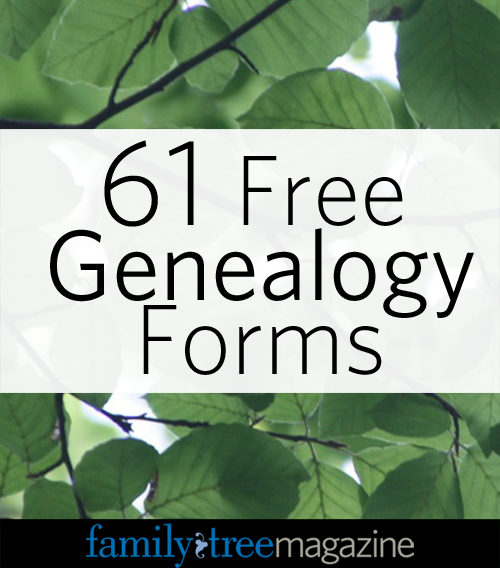 free printable genealogy forms 6120free20genealogy20forms