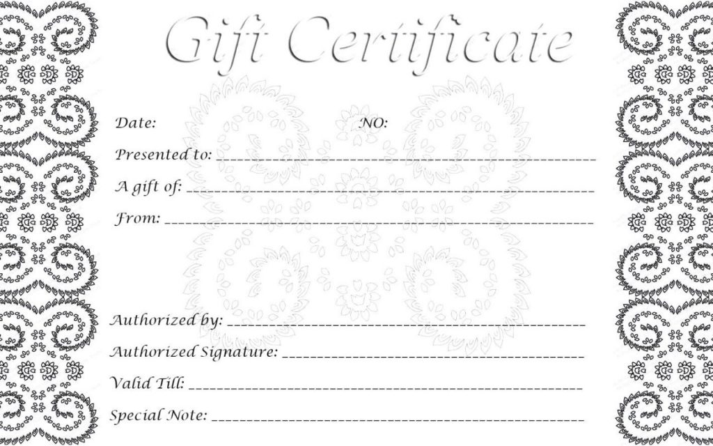 free printable gift cards free gift certificates printable