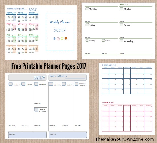 free printable planner pages planner 17 2