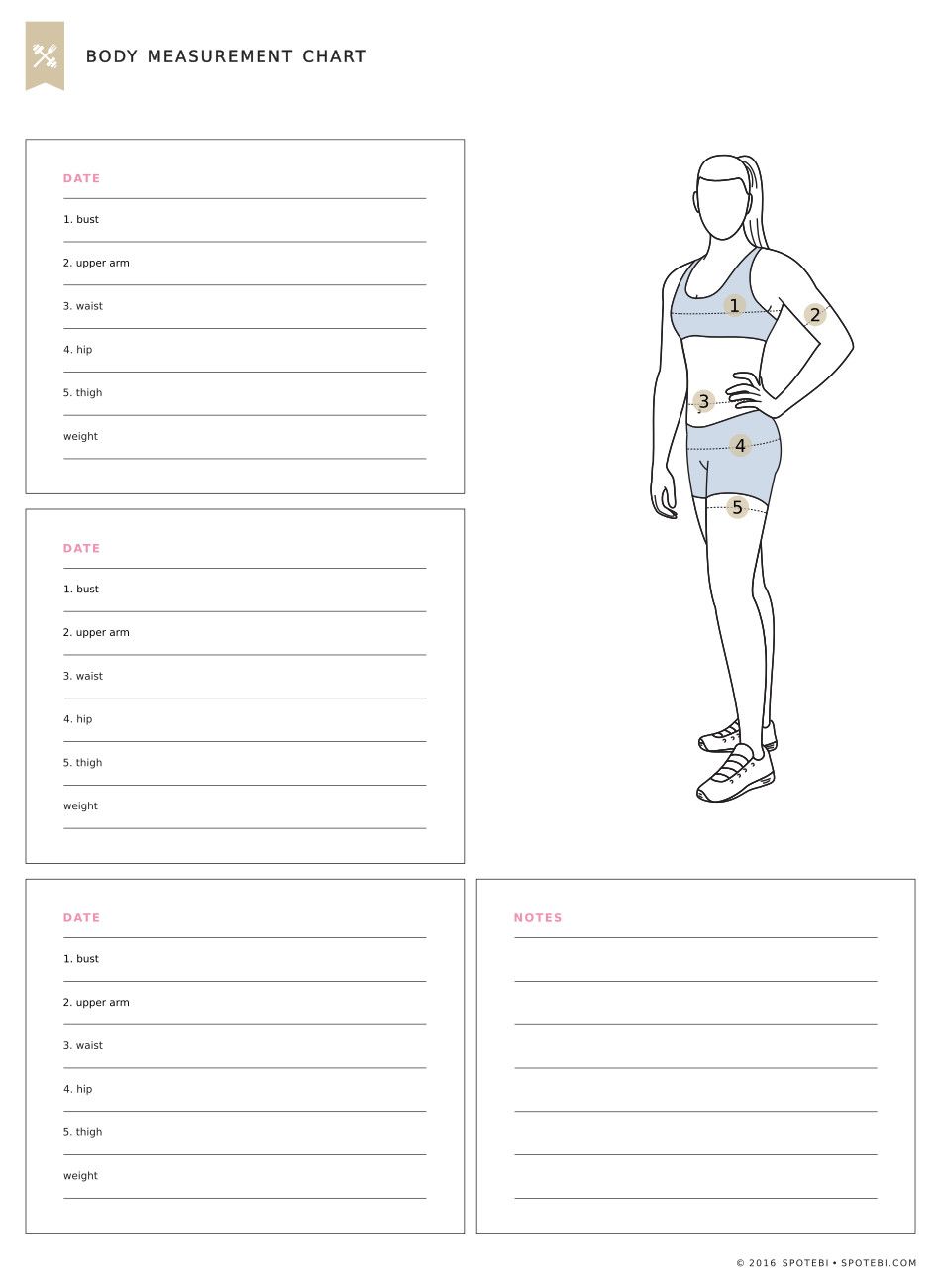 Body Measurement Chart | Operation Get Fit | Pinterest | Fitness 