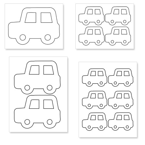 printable car printable car shapes