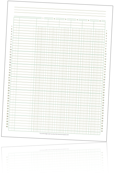 printable column paper ledger pre