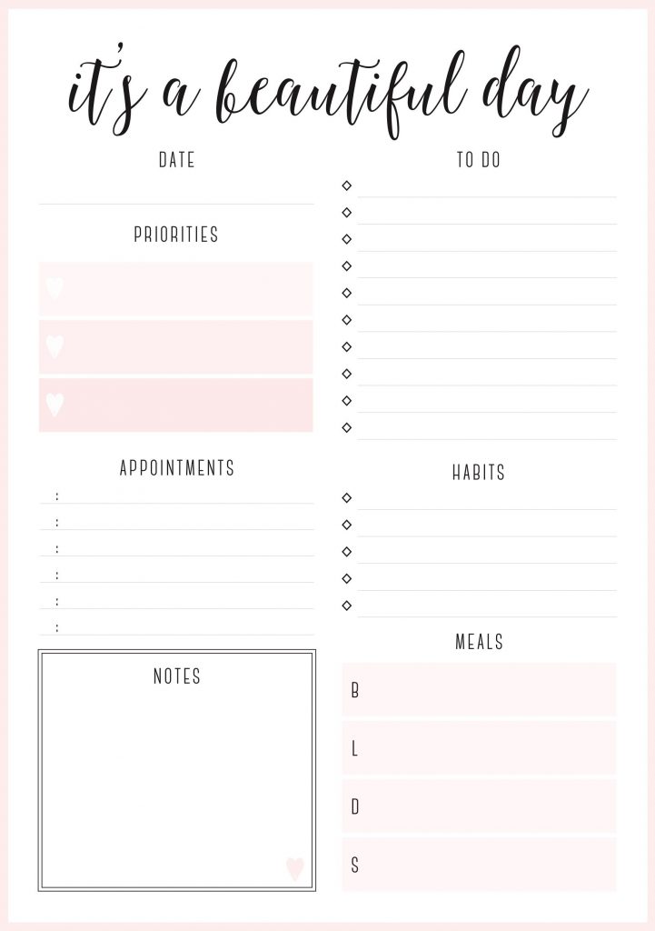 printable daily planners 60653fde6a353cd452066c51c14c708b