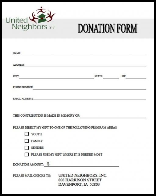 printable donation form template 44 unique printable donation form template template free donation cards template