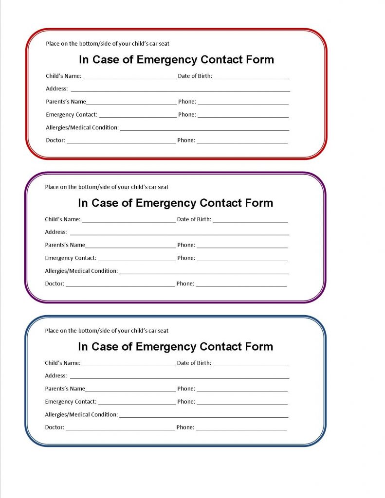 printable emergency contact form 128eec3947a4235dd5aaf635528995d7