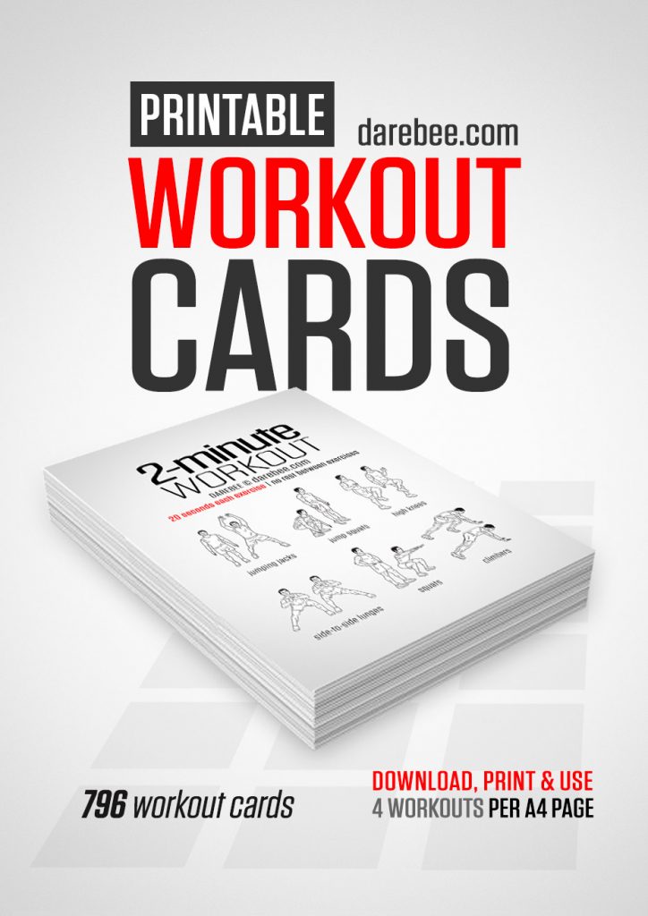 printable exercise cards workout cards promo