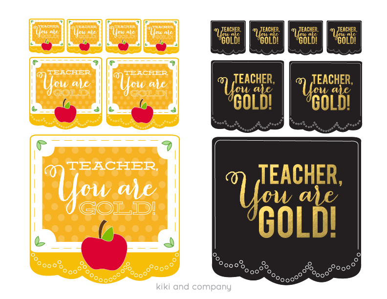 Teacher, You are GOLD! {Free printable for Teacher Appreciation 