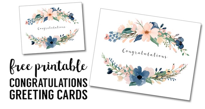 Congratulations Card Printable {free printable greeting cards 