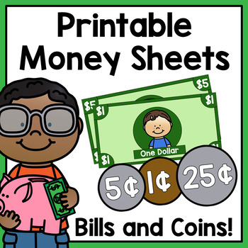 Printable Money Sheets   Classroom Economy by Amanda's Little Learners