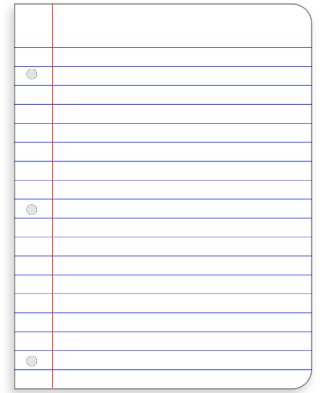 Printable Notebook Paper 9+ Free PDF Documents Download | Free 