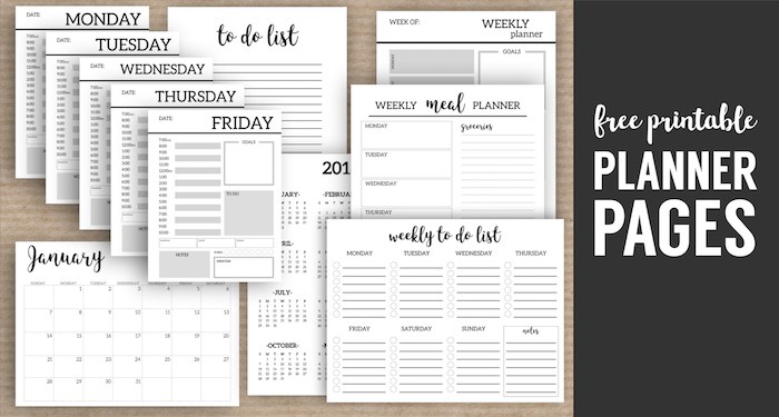 printable planner template printable planner pages template short