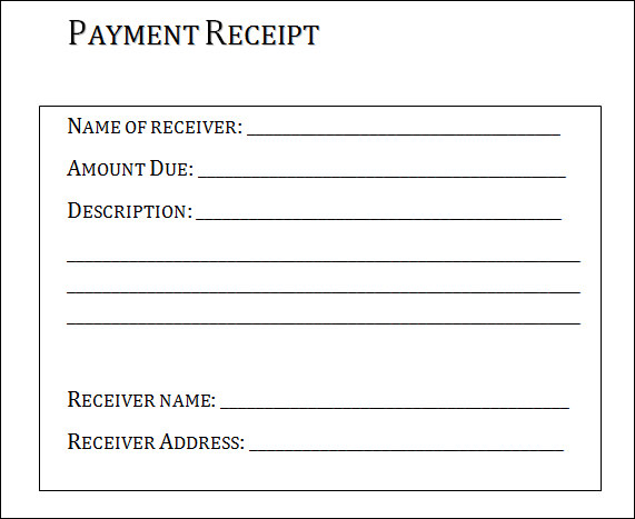 Printable Receipts For Payment Room Surf Com