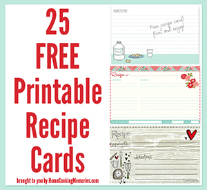 printable recipe template 25 free printable recipe cards