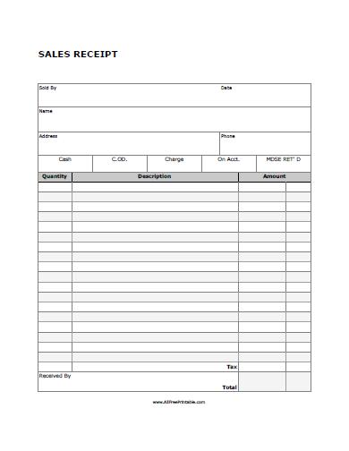 printable sales receipt free printable sales receipt template savebtsaco free sales receipt form