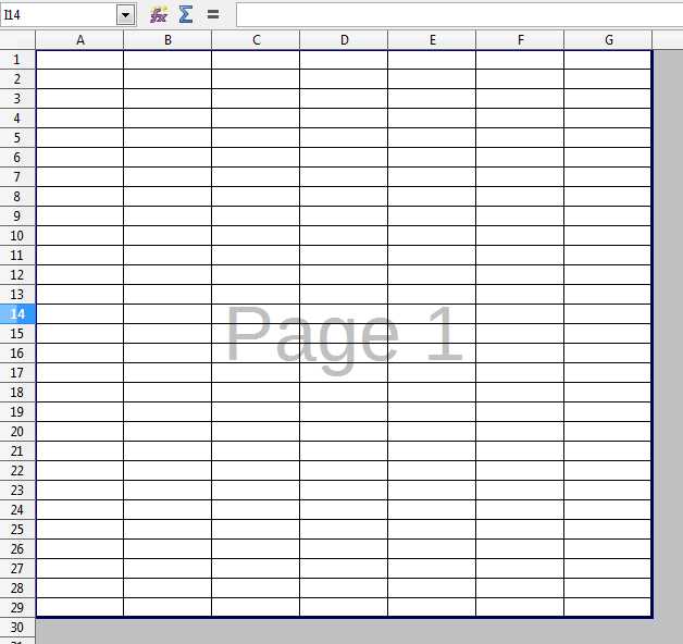 How can I get the gridlines to print on the whole spreadsheet 