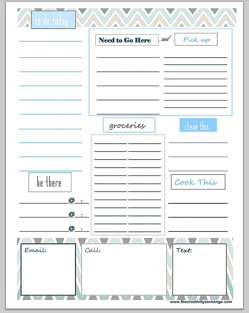 printable todo list free customizable and printable to do list. just type in your section headers and print. the creativity exchange
