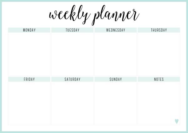 weekly planner free   Yelom.agdiffusion.com