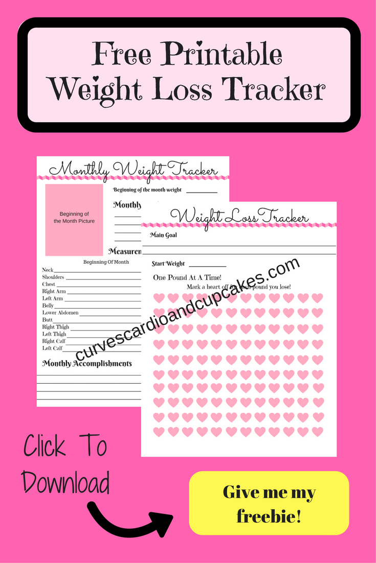 Weight Loss Tracker Printable for Bullet by StationaryConcepts 