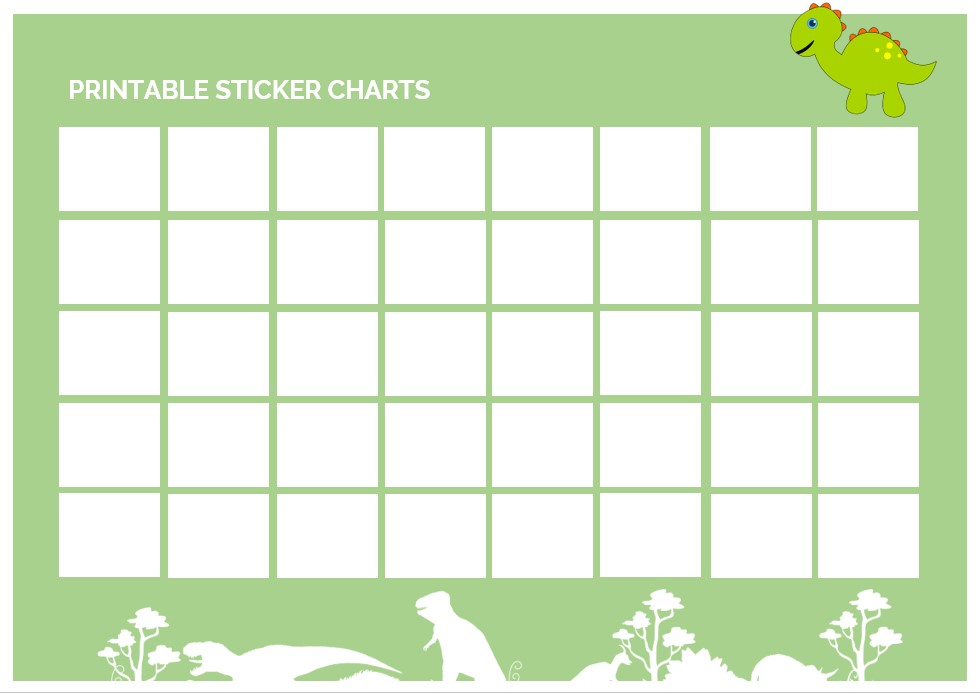Example sticker charts