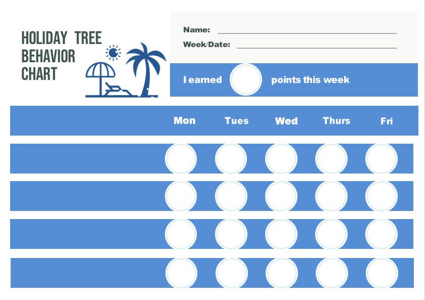 Holiday Tree Behavior Chart