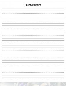 Printable Lined Paper | room surf.com
