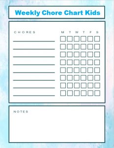 Printable Chore Charts For Kids | room surf.com