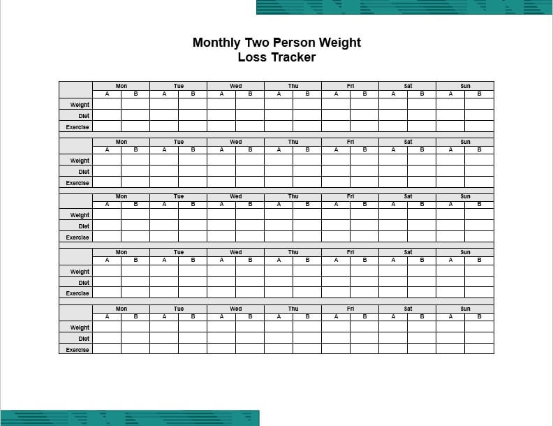 Two Person Weight Loss Tracker