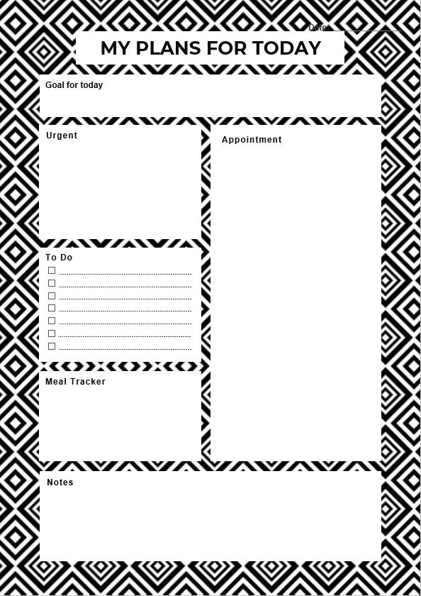 Daily Planner Today Template