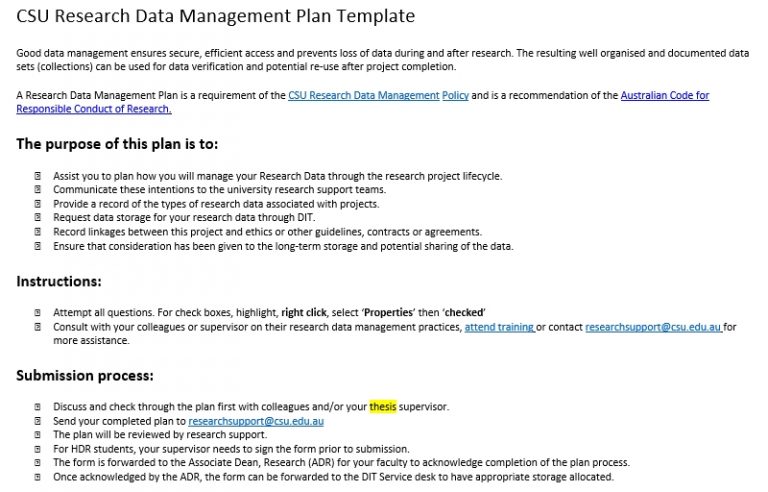 Data Management Plan Template | room surf.com