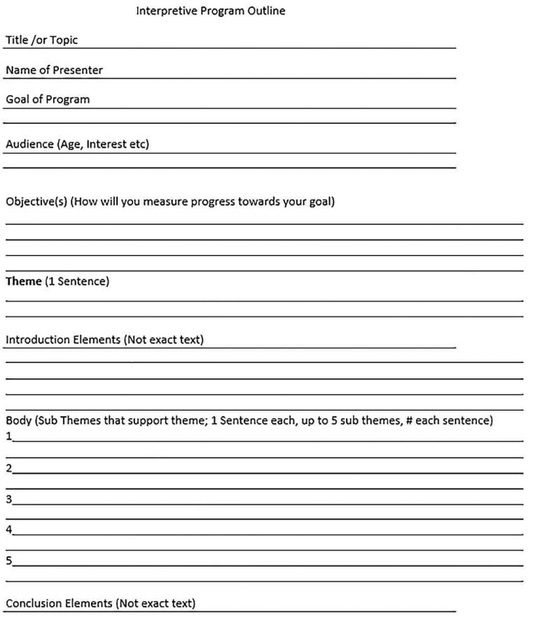 Sample Program Outline Template | room surf.com