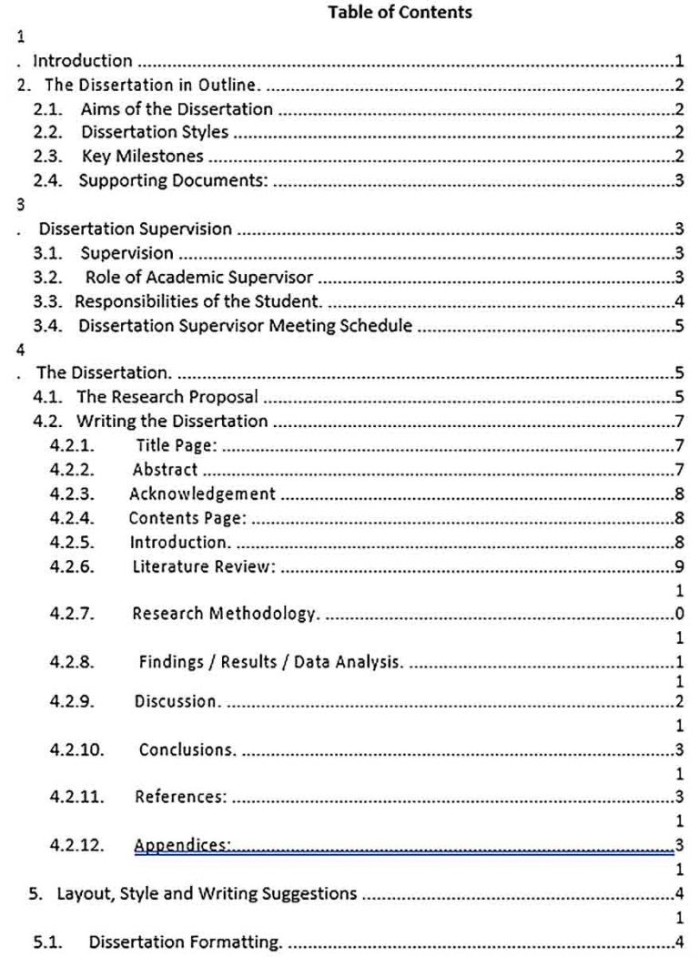 Dissertation Outline Template | room surf.com