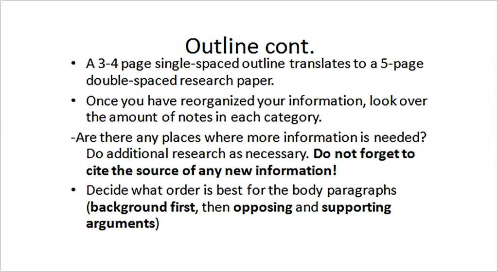 Templates Senior Project Outline PPT Format Sample