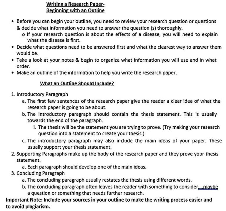 Having a Research Paper Outline Template PDF | room surf.com
