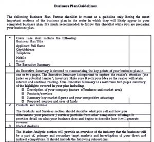 importance of market analysis when preparing a business plan