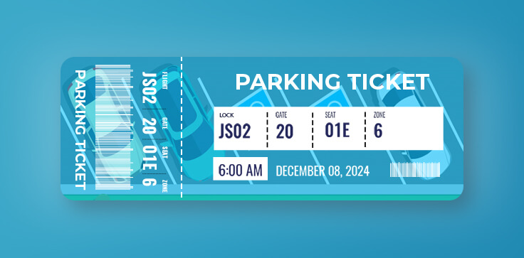 Car Parking Ticket Template Example