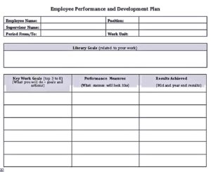 Performance Development Plan Template | room surf.com