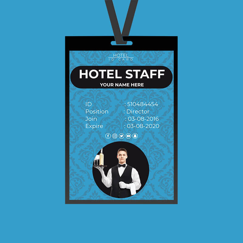 Hotel ID Card Template Example