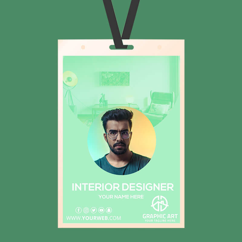 IPSD Template For nterior Designer ID Card