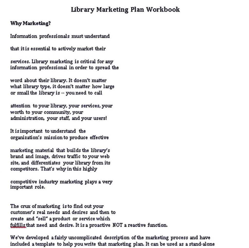 Marketing Plan Workbook1