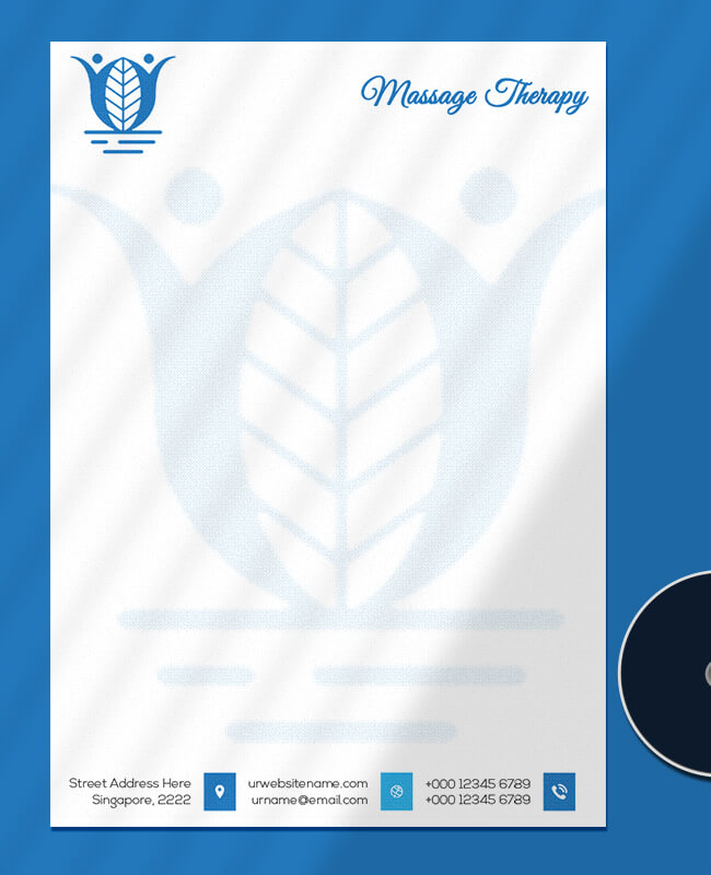 Massage Therapy Letterhead Template Example