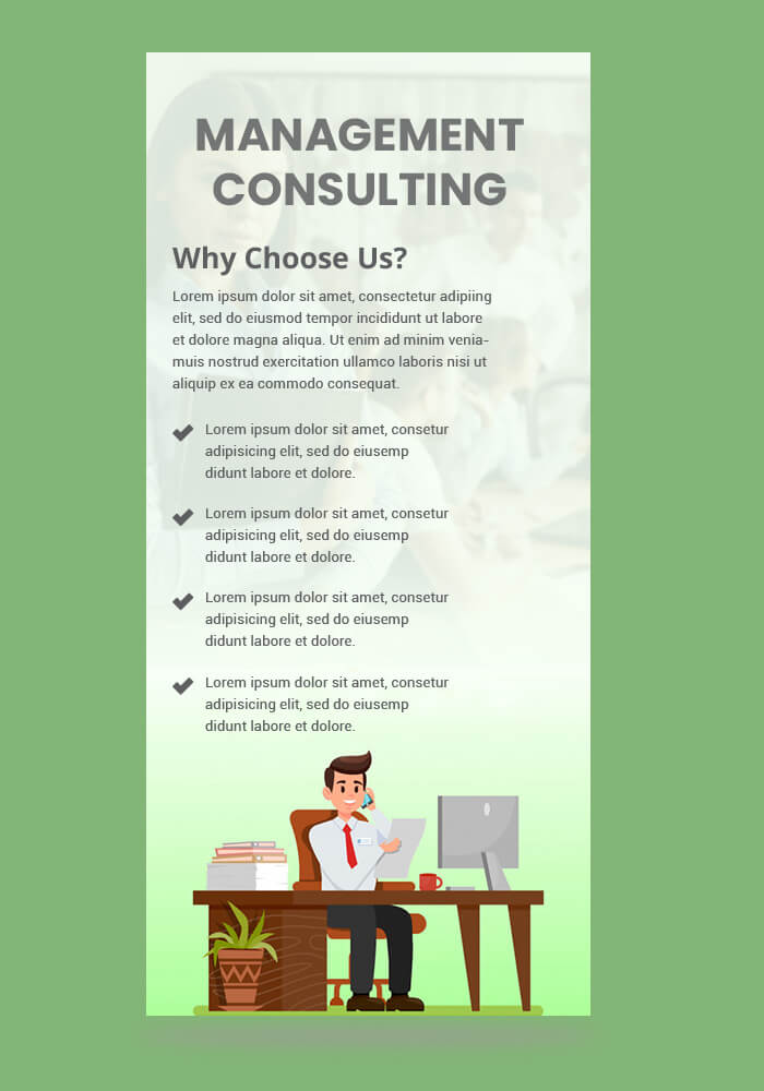 PSD Management Consulting Rack Card Template