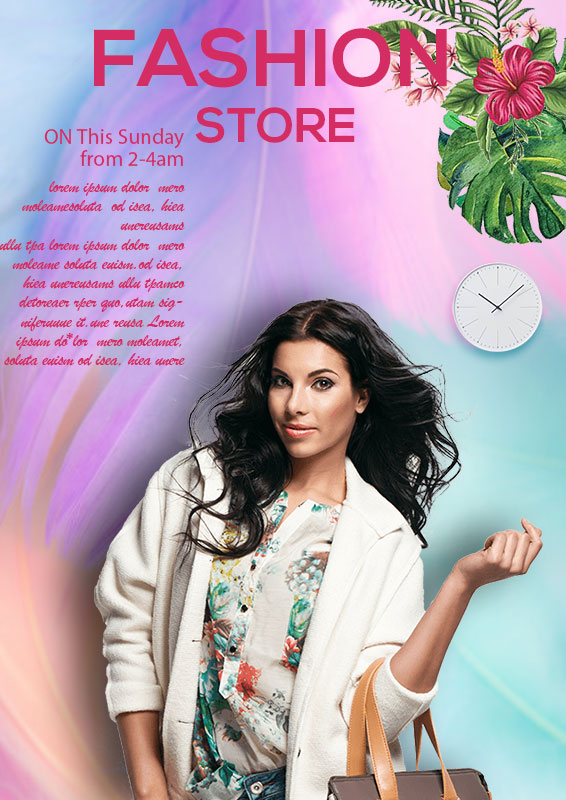 PSD Template For Fashion Poster