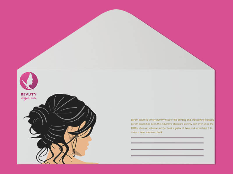 Sample Beauty Parlor Envelope Templates