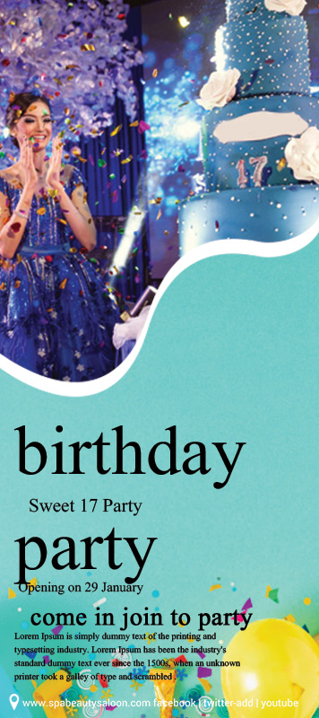 Sample Birthday Party Banner Template