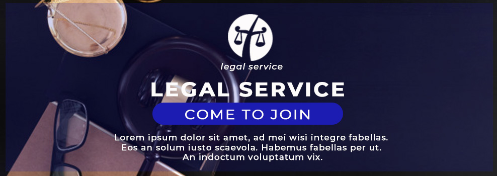 Sample Legal Service Banner Template
