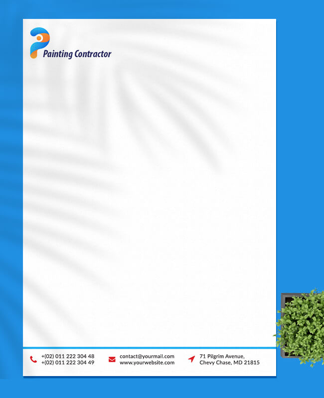 Sample Painting Contractor Letterhead Templates
