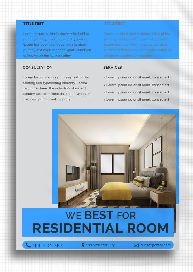 Sample Residential Room Data Sheet Templates