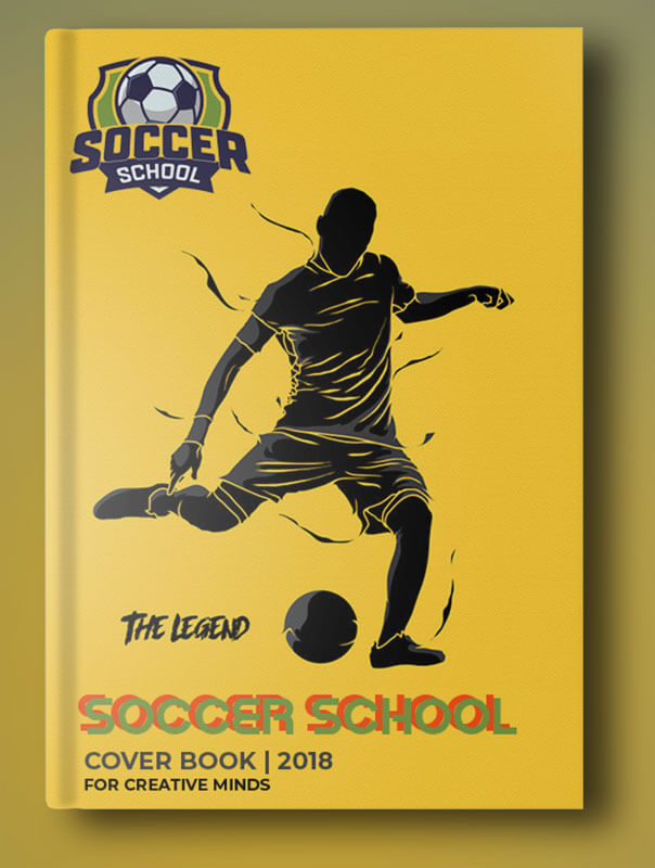 Soccer Book Cover Template Sample